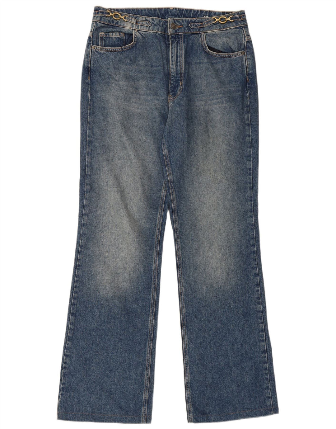 Massimo Dutti Dame High Rise Bootcut Jeans EU 40 Medium W30 L31 Blå