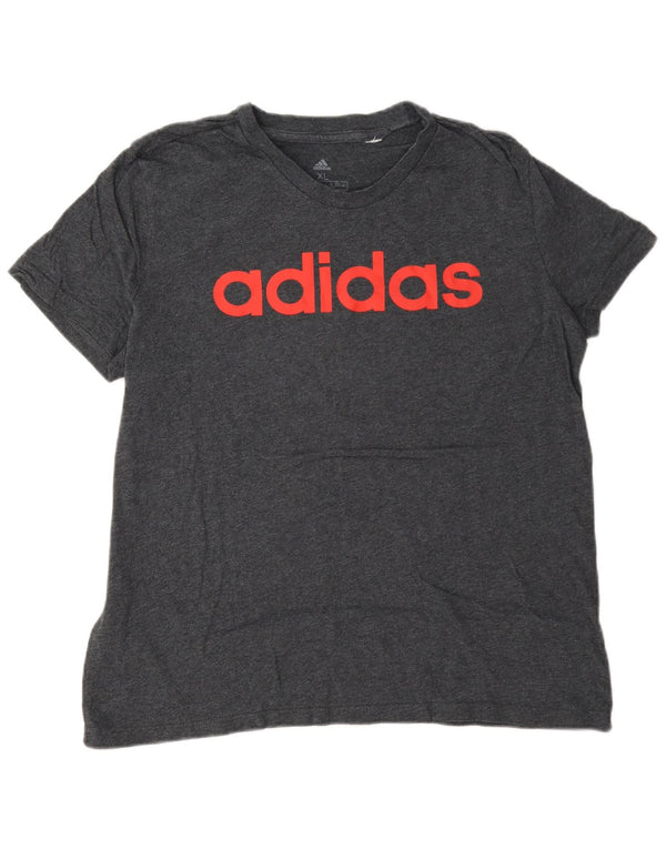 Adidas Womens Graphic T-Shirt Top UK 20/22 XL Grey