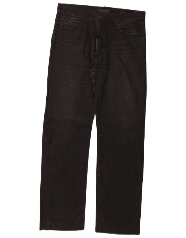 Zara Herre Lige Casual Bukser EU 42 Large W32 L30 Grå
