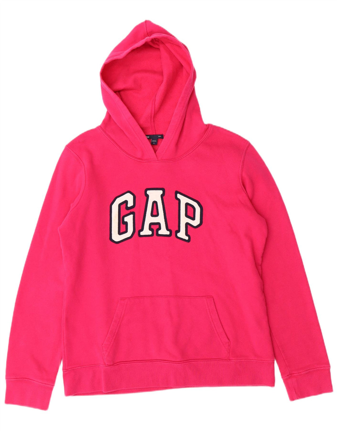 GAP Womens Graphic Hoodie Jumper UK 14 Medium Pink