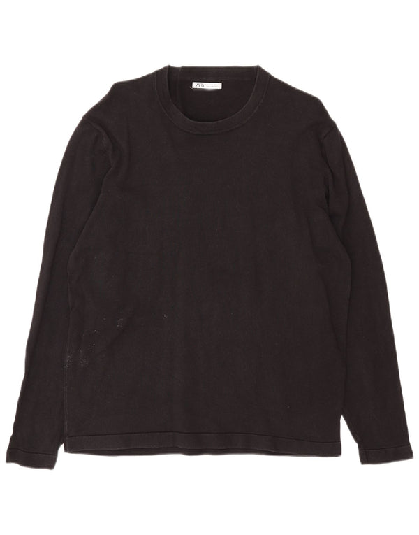 Zara Dame Top Langærmet UK 16 Large Sort