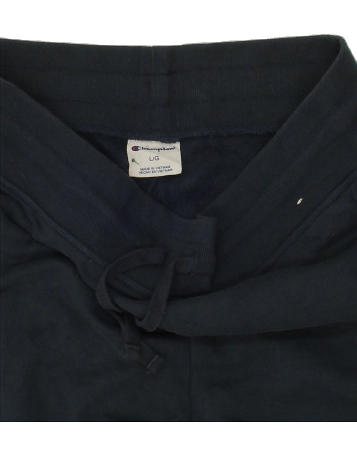 CHAMPION Mens Tracksuit Trousers Large  Navy Blue Cotton Vintage Champion and Second-Hand Champion from Messina Hembry 