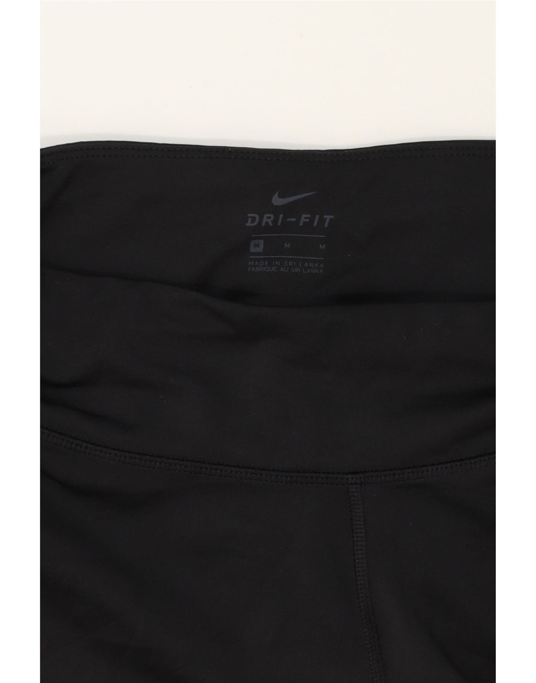 NIKE Womens Dri Fit Graphic Leggings UK 12 Medium  Black Colourblock Vintage Nike and Second-Hand Nike from Messina Hembry 