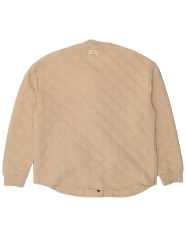Barbour Dame Oversized Quiltet Jakke UK 10 Small Beige Bomuld