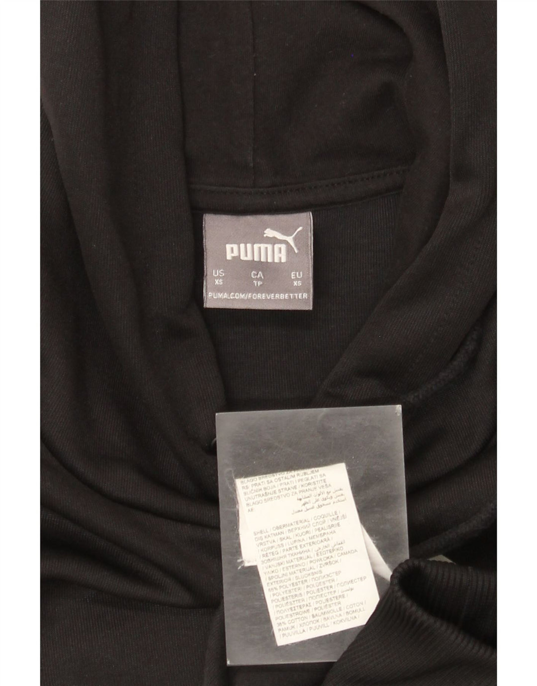 Puma Grafisk hættetrøje til mænd XS Sort polyester