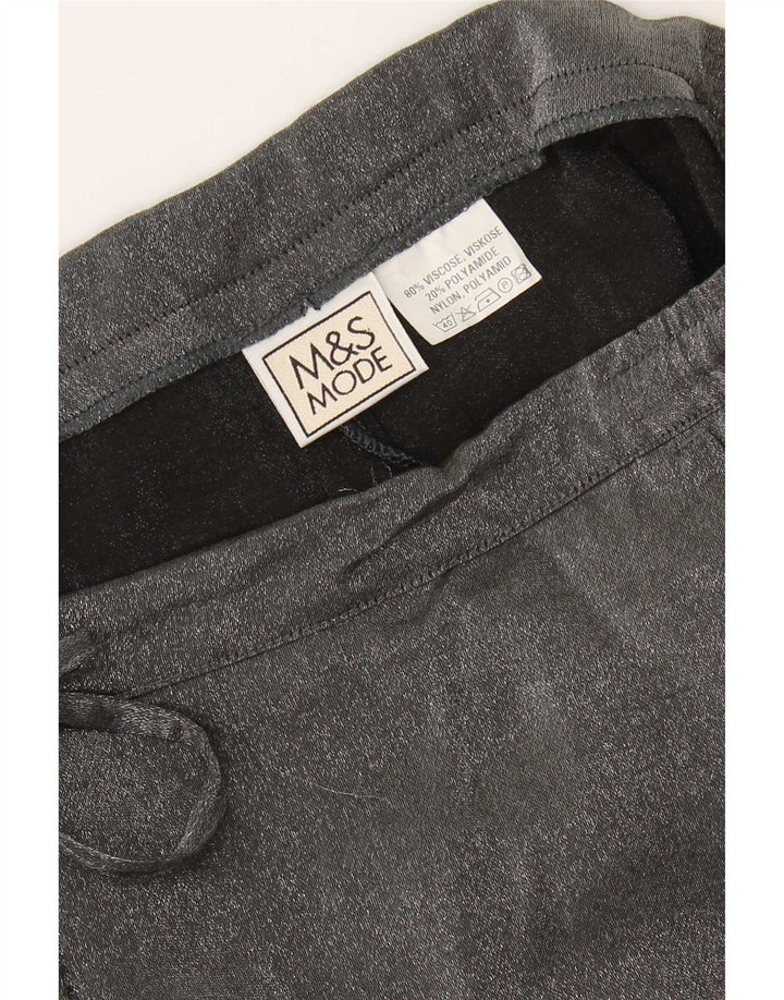 Marks & Spencer Lige fritidsbukser til kvinder W32 L30 Grå viskose