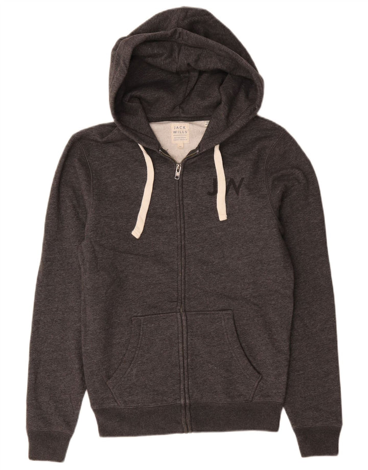 Jack Wills Hættetrøje med lynlås til mænd XS Grå bomuld
