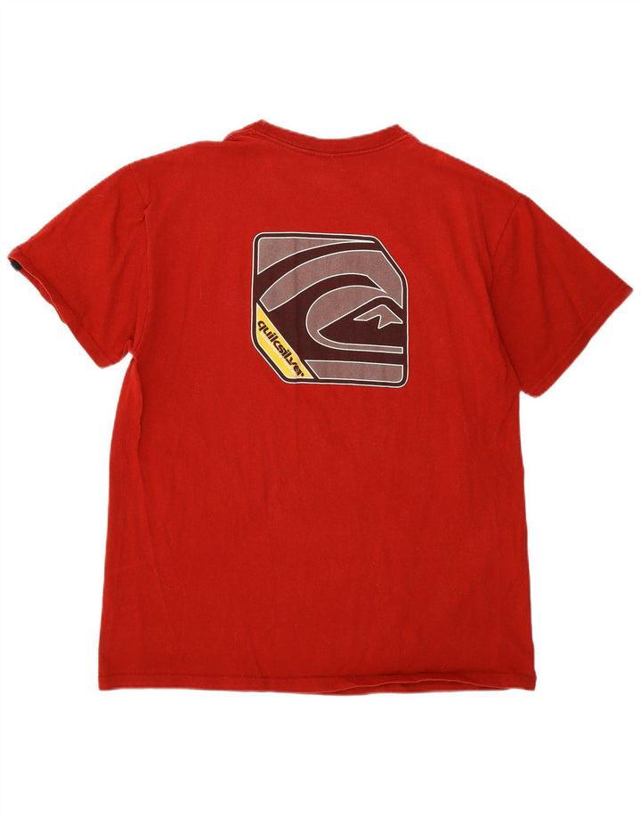 Quiksilver Herre grafisk T-shirt Top Stor rød bomuld