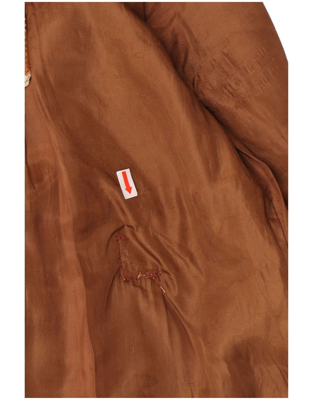 Vintage Bomber Ruskindsjakke til mænd IT 44 XS Brun