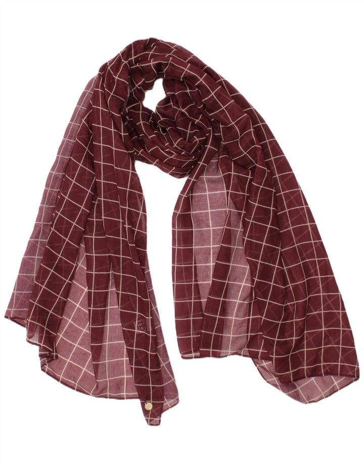 Roccobarocco Kvinder rektangel Tørklæde One Size Maroon Check Classic