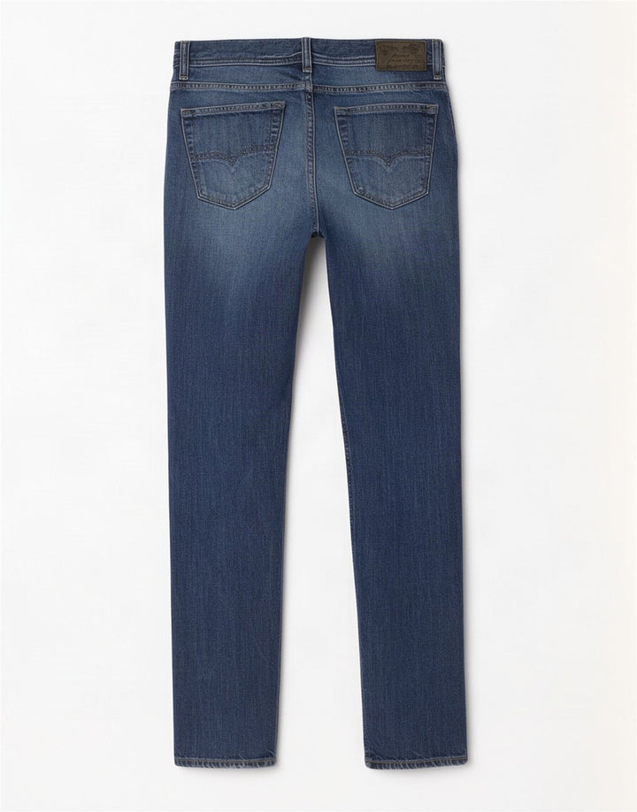 Diesel Dame Kakee Distressed Carrot Slim Jeans W29 L32 Blå Bomuld