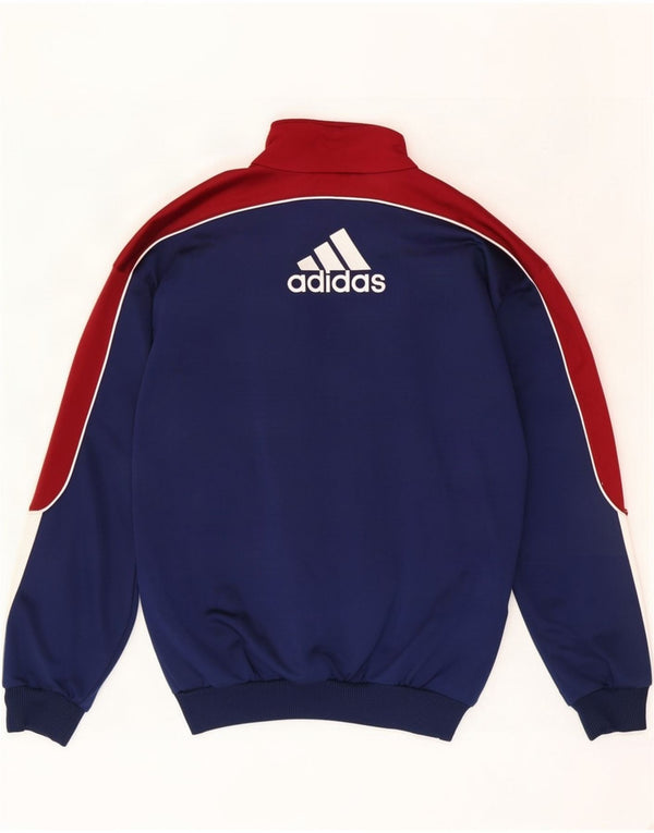 Adidas Træningsdragt til mænd, topjakke UK 36/38 Small Navy Blue Colourblock