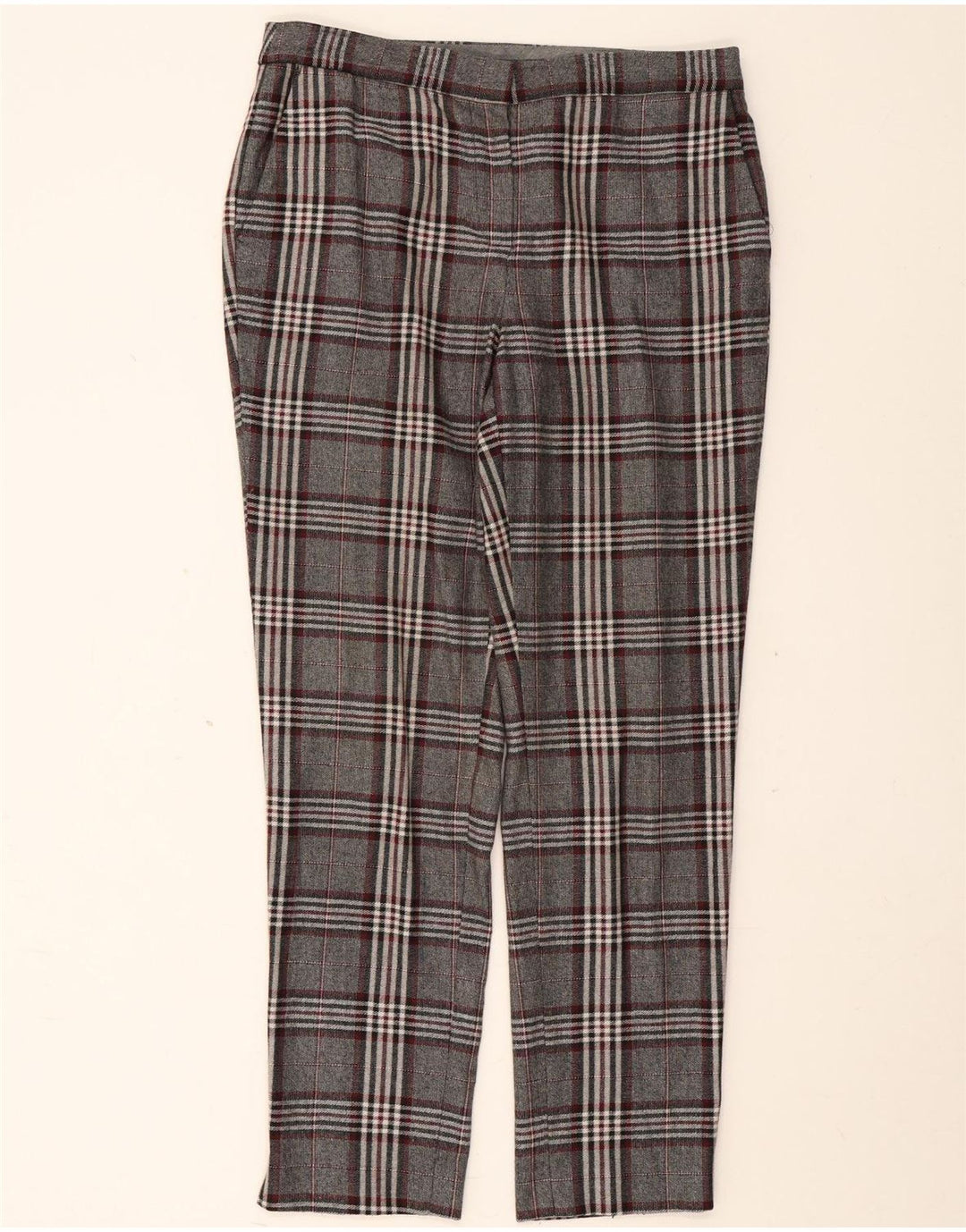 Massimo Dutti Dame Chinobukser EU 40 Medium W30 L29 Grå ternet
