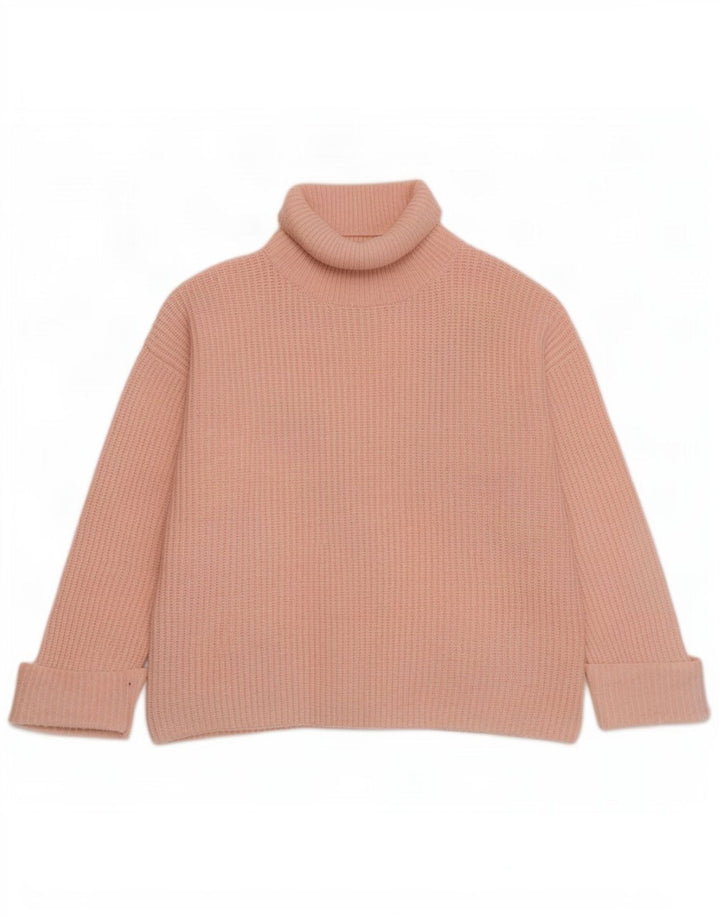 Marks & Spencer Dame Oversized Roll Neck sweater UK 14 Medium Pink