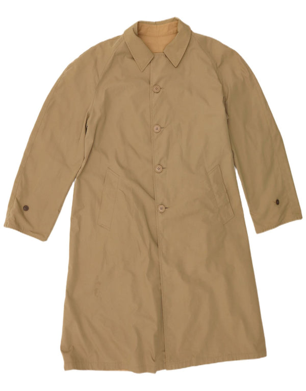 NINO Mens Overcoat IT 50 Large Brown Polyester