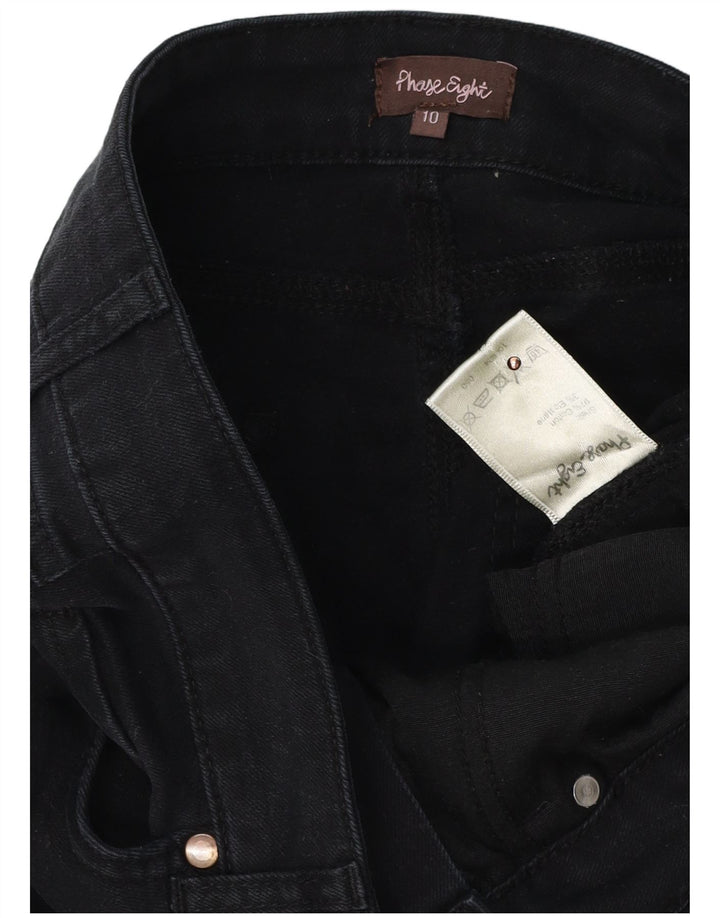 FASE otte Dame Slim Jeans UK 10 Small W32 L32 Black Bomuld