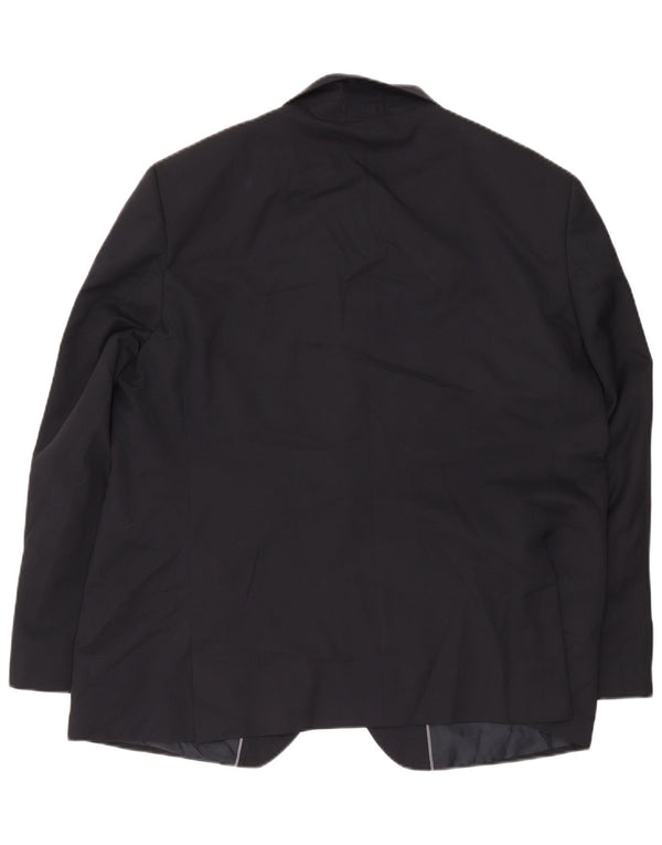 Marks & Spencer Herre 2-knaps blazerjakke UK 48 4XL Marineblå Polyester