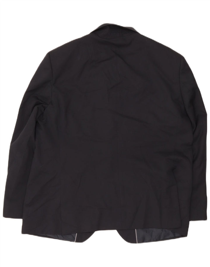 Marks & Spencer Herre 2-knaps blazerjakke UK 48 4XL Marineblå Polyester