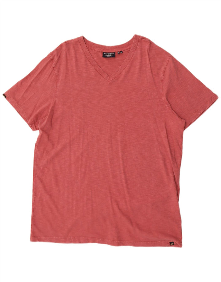 Superdry T-shirt top til mænd 2XL Rød