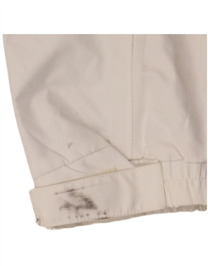 Helly Hansen Regnjakke med hætte til kvinder UK 16 Stor hvid polyester