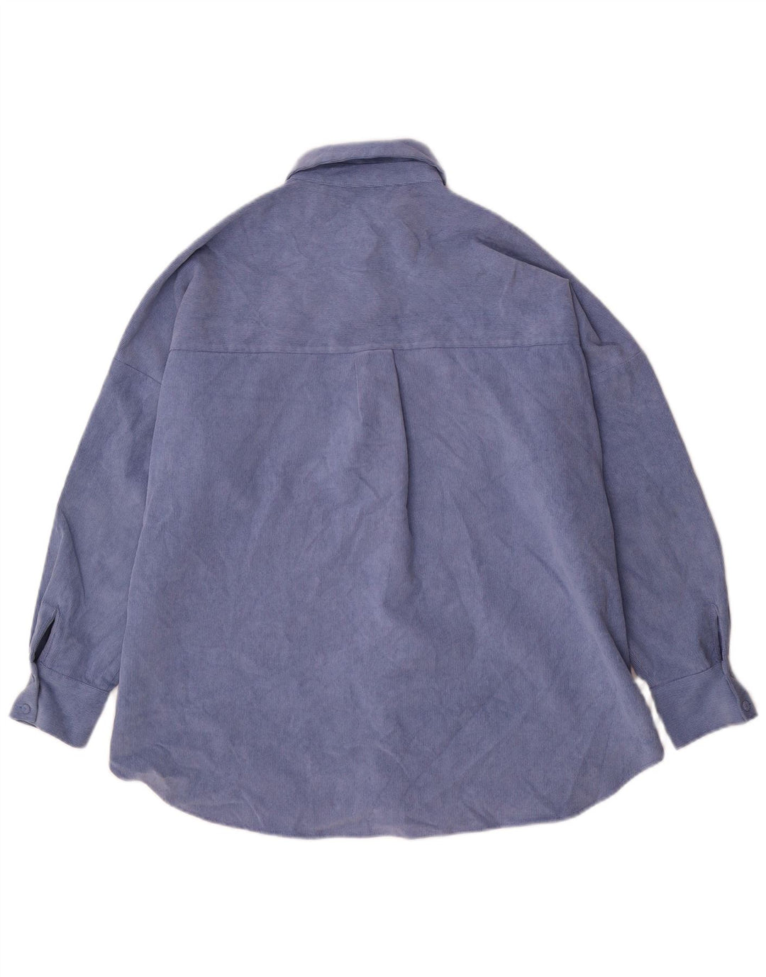 Zara Womens Overshirt Oversized skjorte UK 14 Medium Blue Polyester