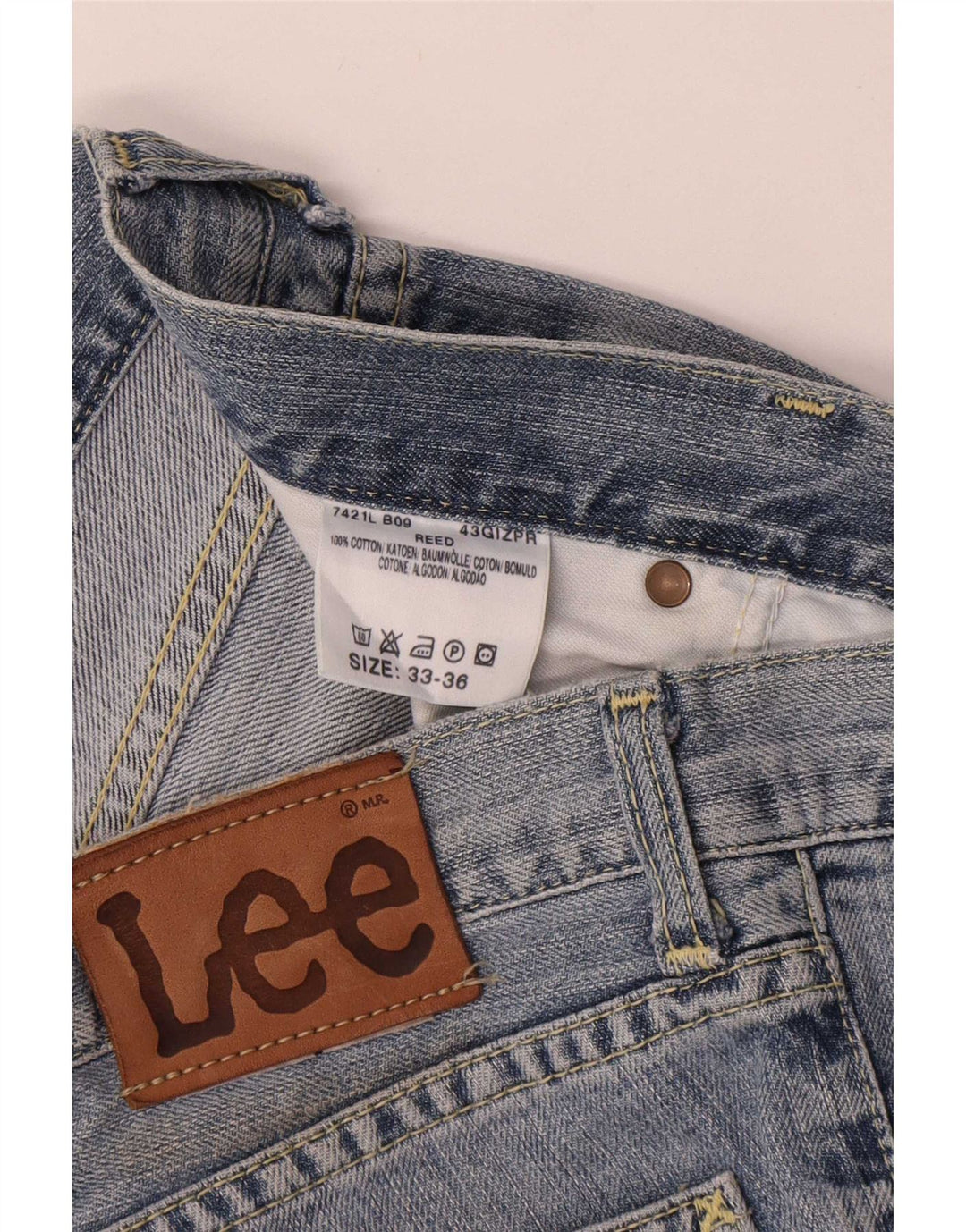 Lee Dame REED Bootcut Jeans W33 L36 Blå Bomuld