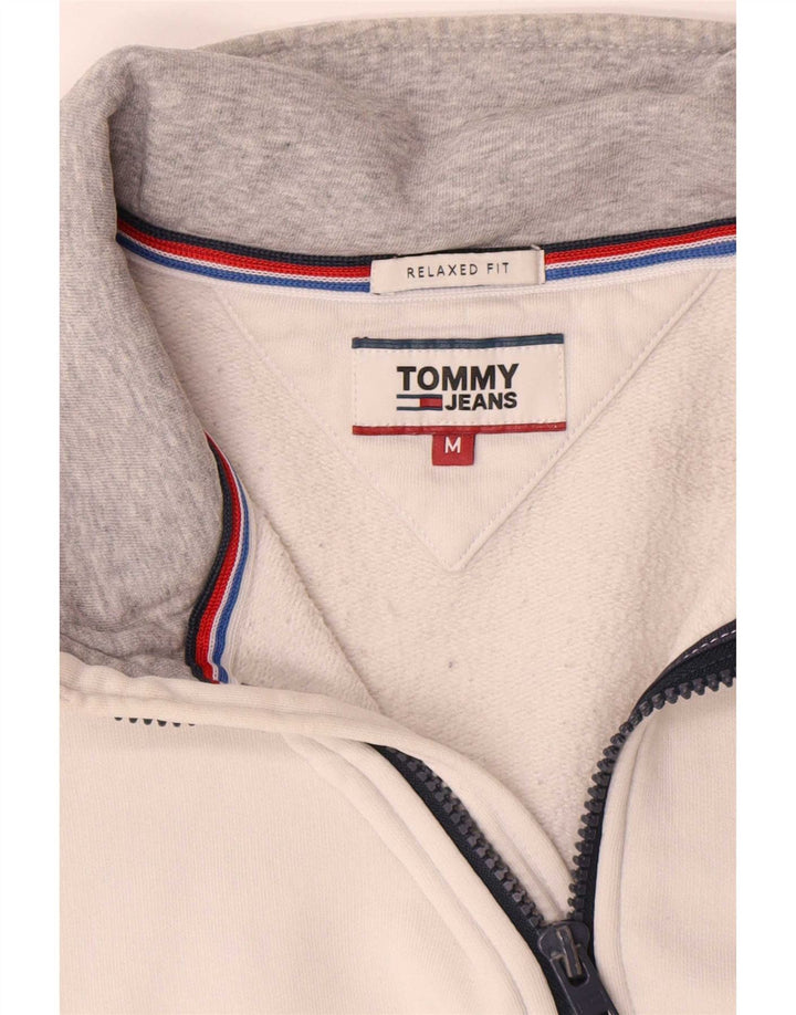 Tommy Hilfiger Sweatshirt med lynlås til mænd Medium Grå Farveblok