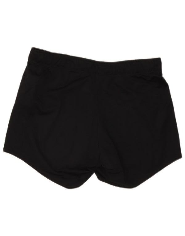 Nike Dame Dri Fit Sport Shorts UK 14 Large Black Polyester