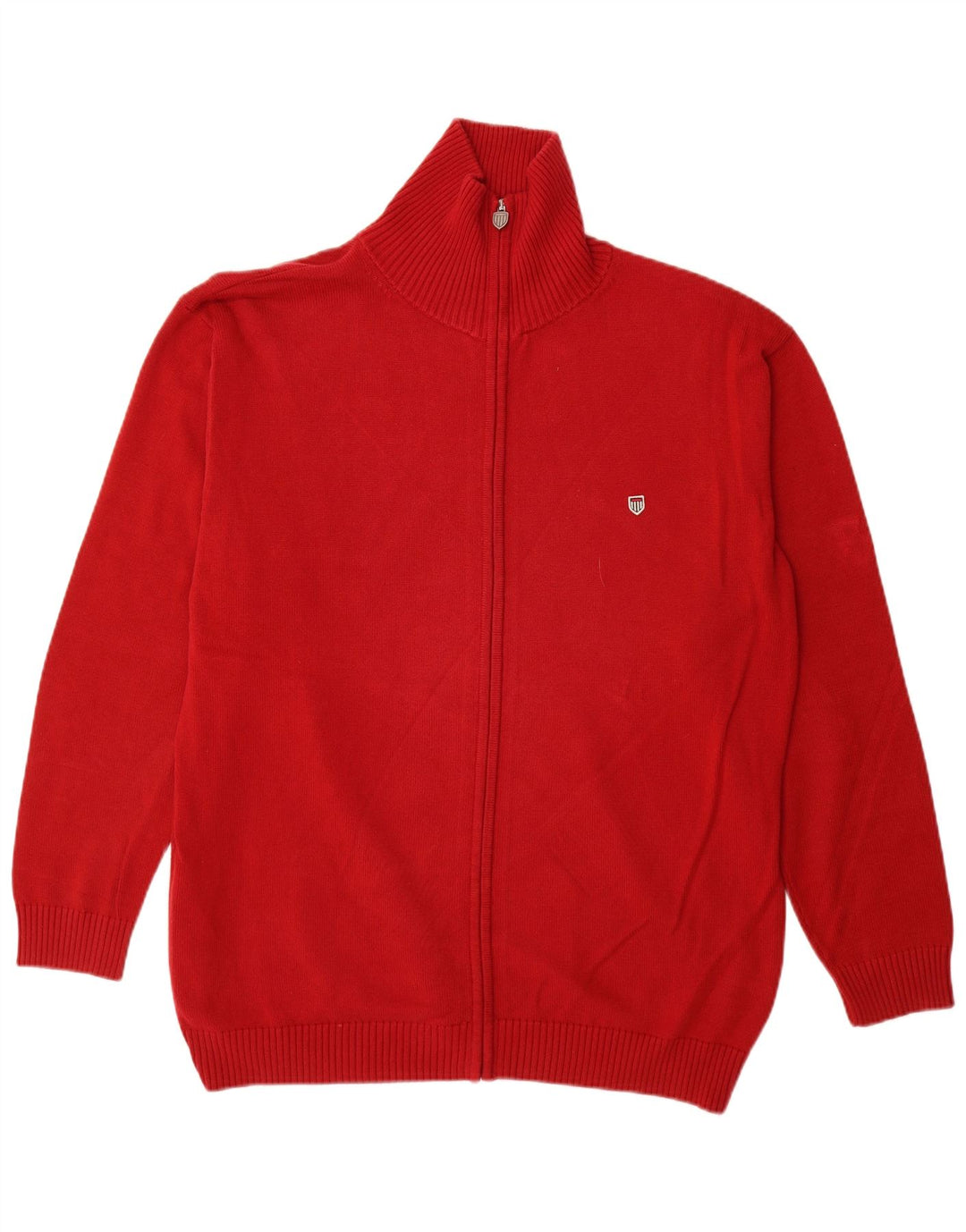 Basefield Herre Cardigan Sweater 2XL Rød Bomuld