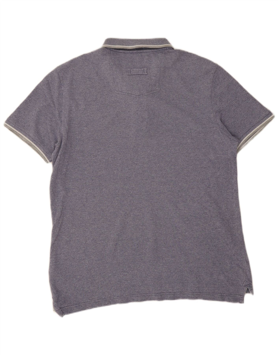 Fat Face Herre Polo Shirt Stor Blå Bomuld