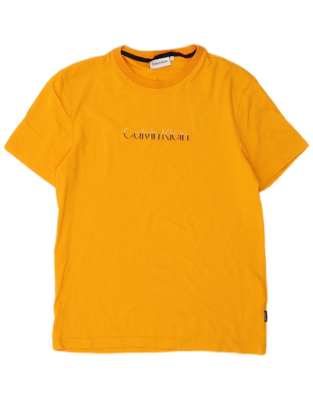 Calvin Klein Herre T-Shirt Top Lille Orange Bomuld
