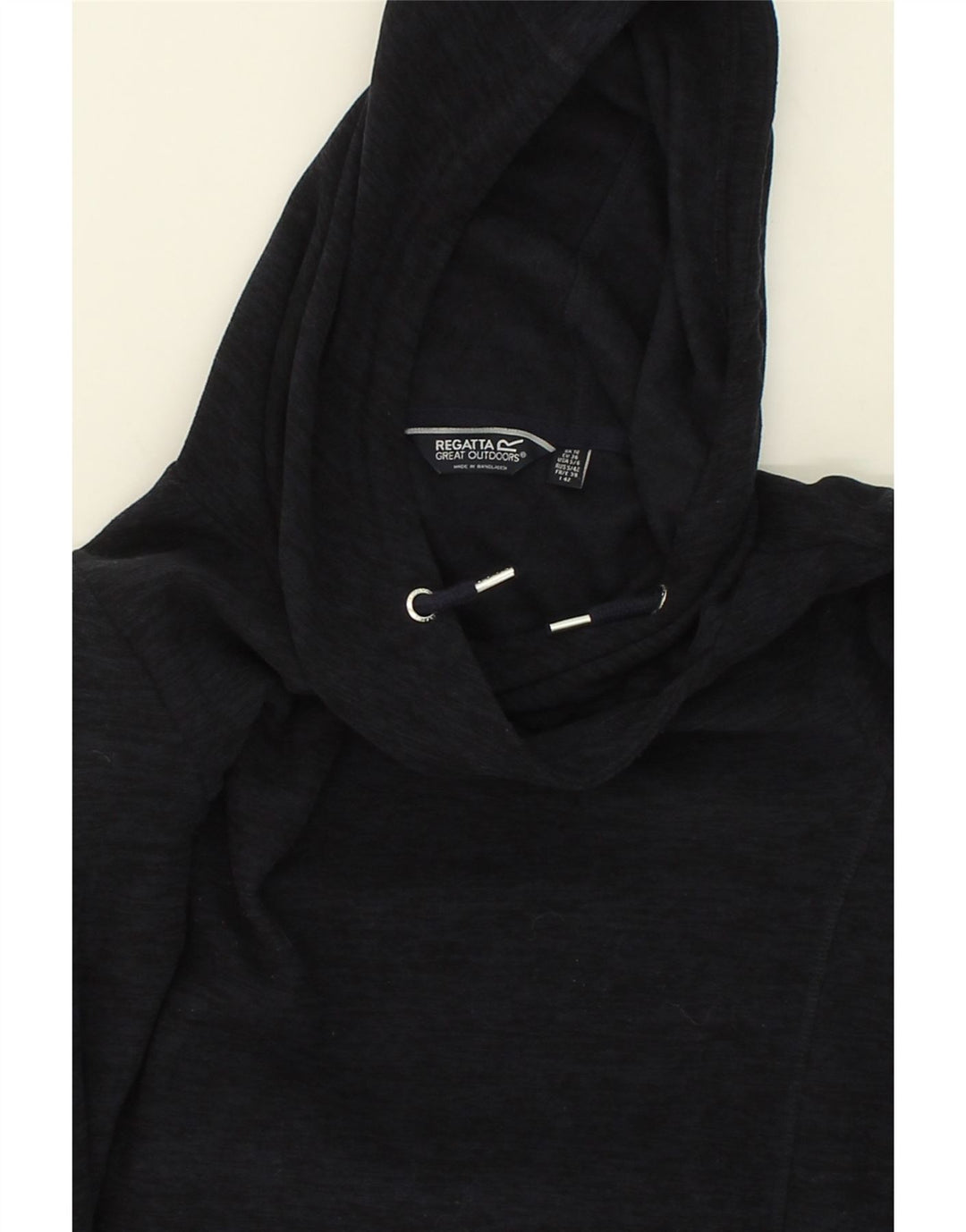 REGATTA Womens Hoodie Jumper UK 10 Small Navy Blue Polyester Vintage Regatta and Second-Hand Regatta from Messina Hembry 