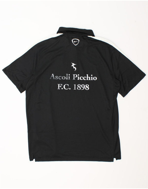 Nike Herre Dri Fit grafisk poloshirt Stor sort Colourblock Polyester