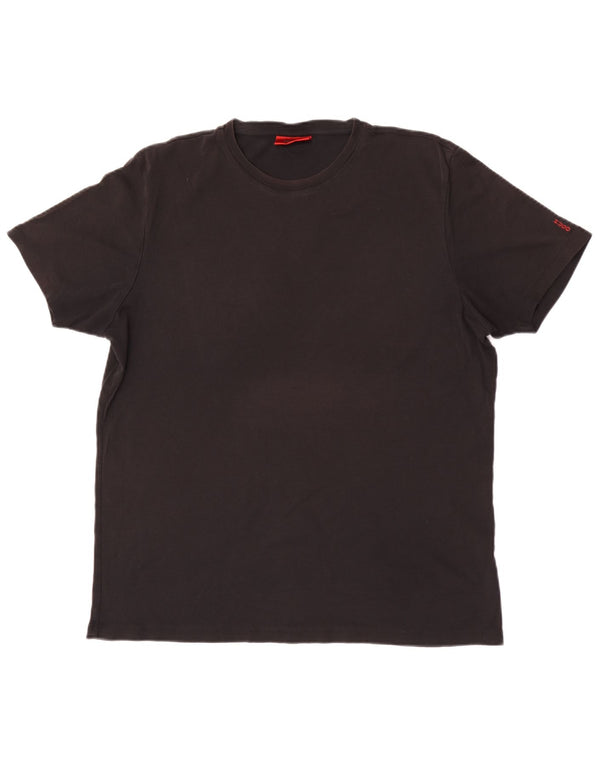 Hugo Boss Herre T-Shirt Top 2XL Sort Bomuld