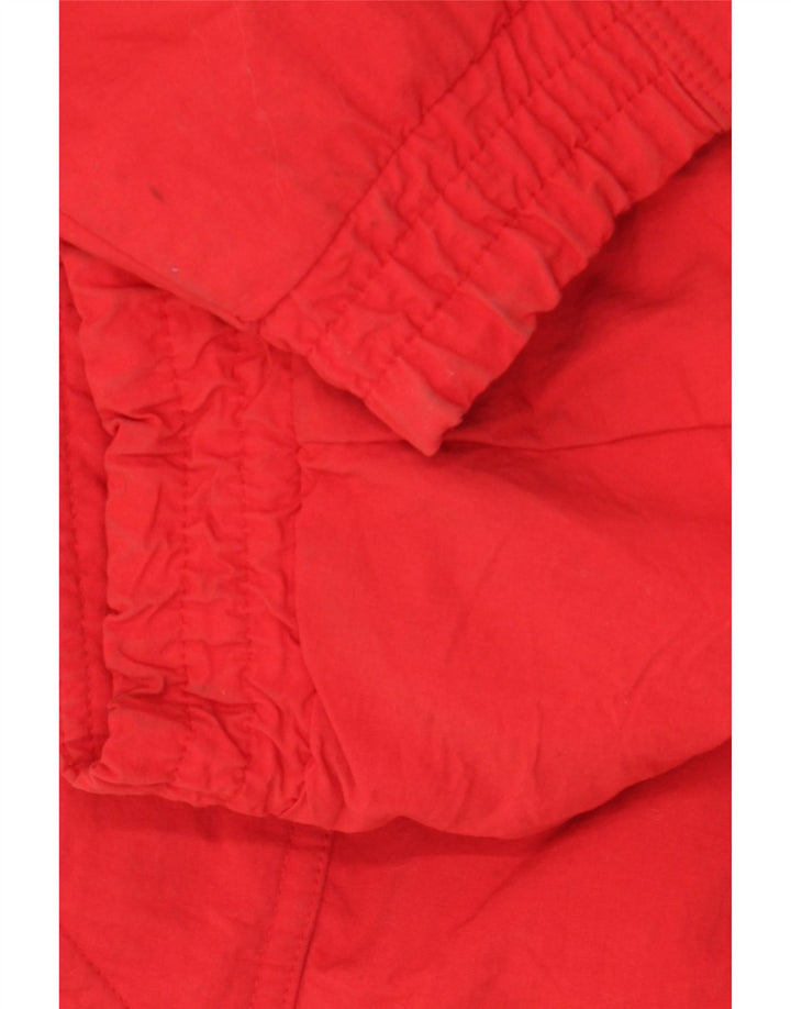 Eddie Bauer Herre polstret jakke UK 42 XL Rød Bomuld