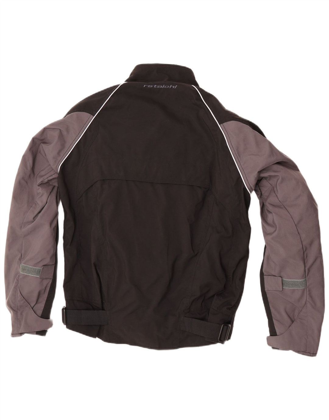 RS Taichi Herre grafisk racerjakke UK 38 Medium Sort Colourblock Nylon