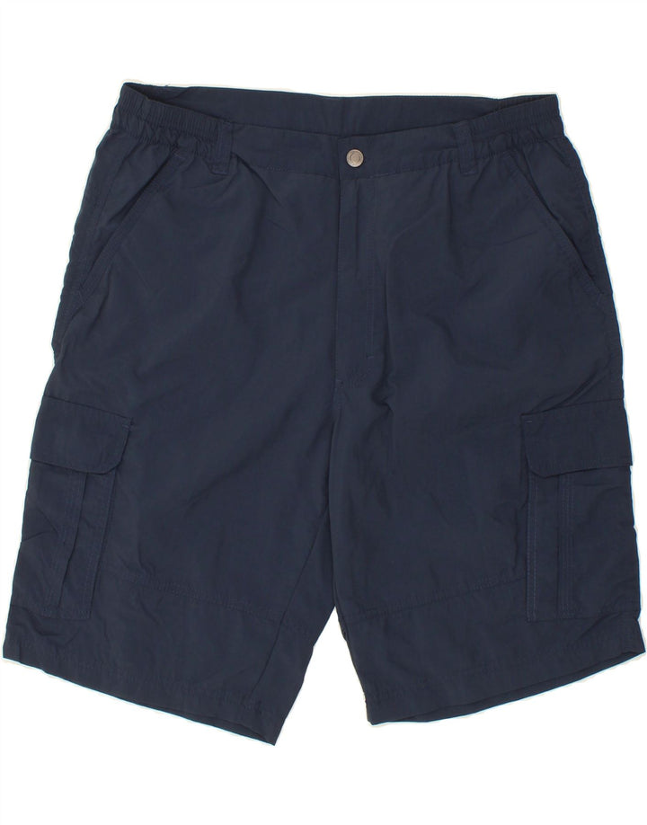 VINTAGE Mens Cargo Shorts IT 54 2XL W42  Navy Blue Polyamide Vintage Vintage and Second-Hand Vintage from Messina Hembry 
