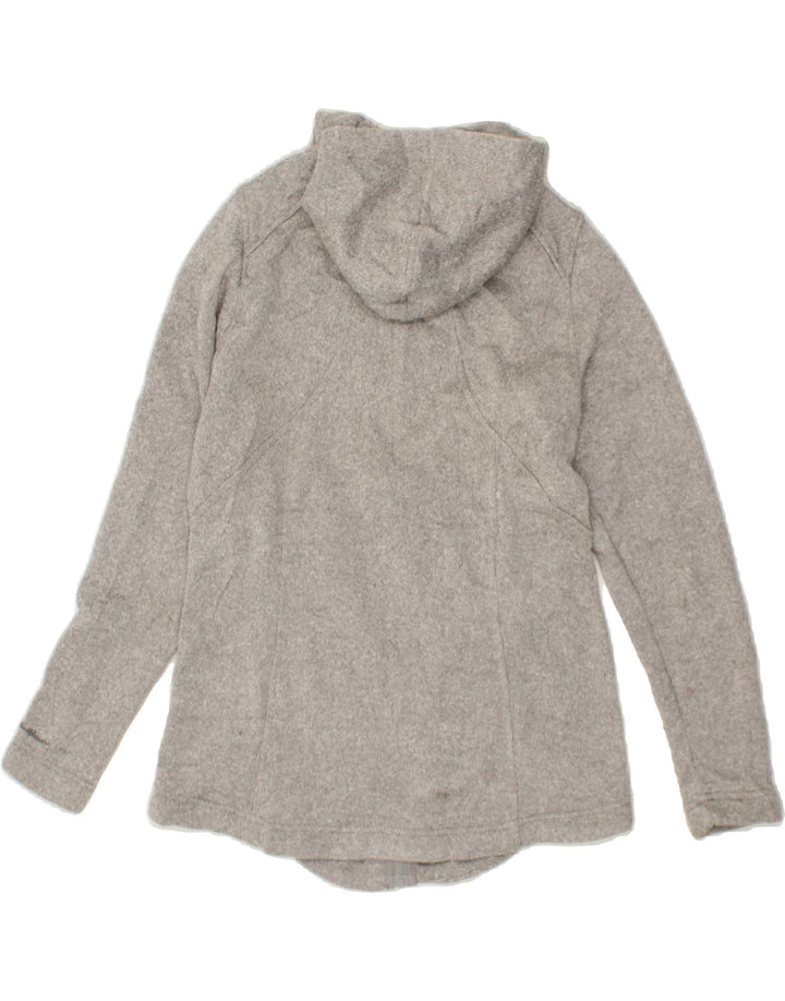 EDDIE BAUER Womens Zip Hoodie Sweater UK 12 Medium Grey Polyester Vintage Eddie Bauer and Second-Hand Eddie Bauer from Messina Hembry 