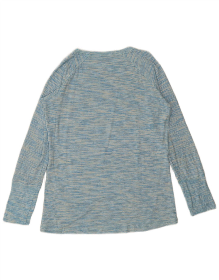 Champion Dame Top Langærmet UK 14 Medium Blue Flecked Rayon