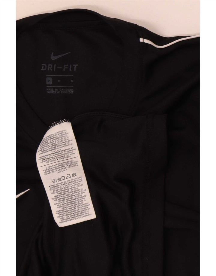 Nike Herre Dri Fit T-Shirt Top Medium Sort Polyester