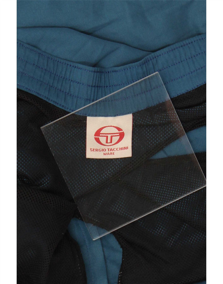 Sergio Tacchini Badeshorts til mænd 2XL blå polyester