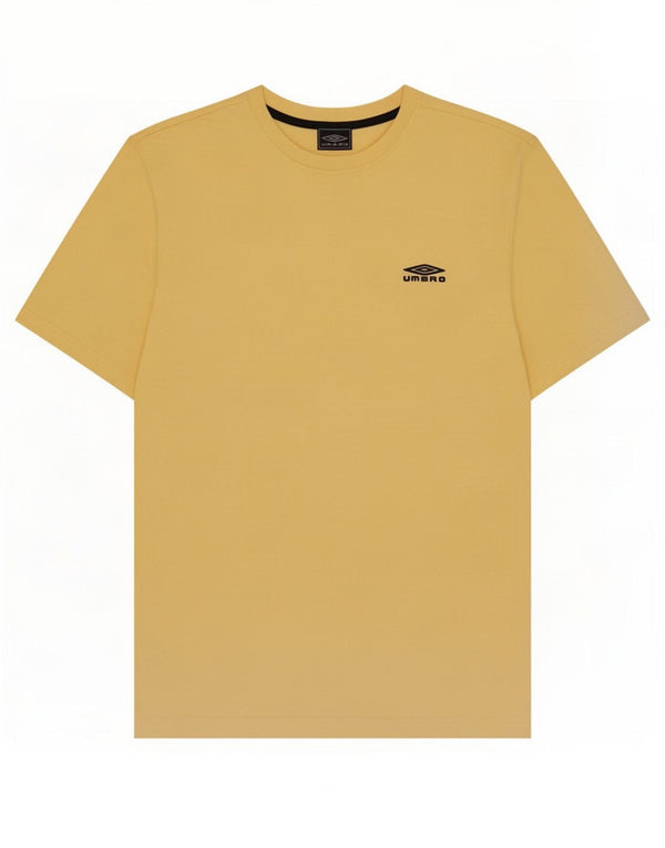 Umbro Herre T-Shirt Top Medium Gul Polyester