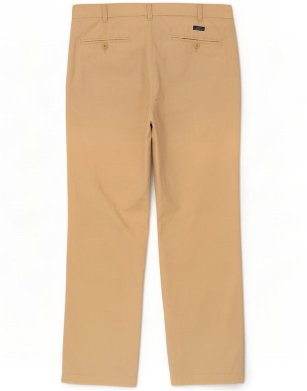 Marks & Spencer Mens Blue Harbour Pegged Chino Trousers W34 L31 Beige