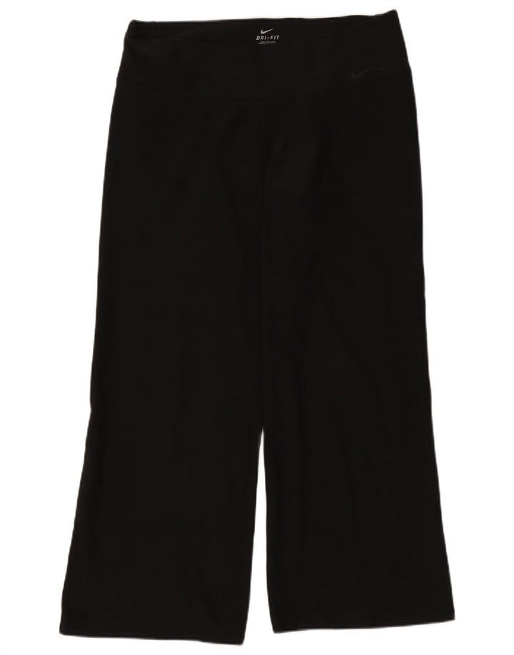 NIKE Dri Fit træningsdragtsbukser til kvinder UK 16 Stor sort polyester