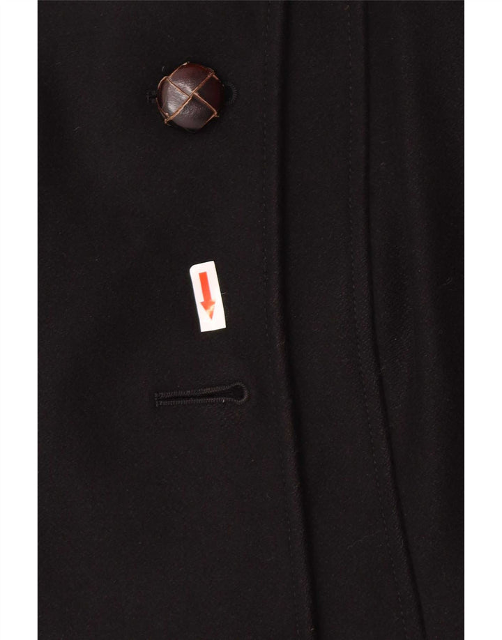 Patrizia Pepe Trench Coat til kvinder IT 42 Medium Sort Uld