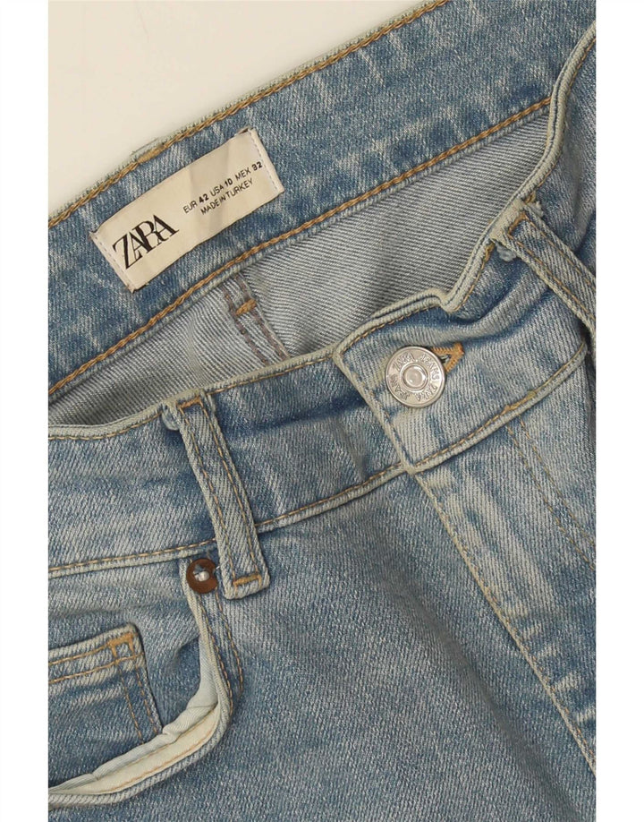 Zara Dame Bootcut Jeans EU 42 Large W32 L25 Blå