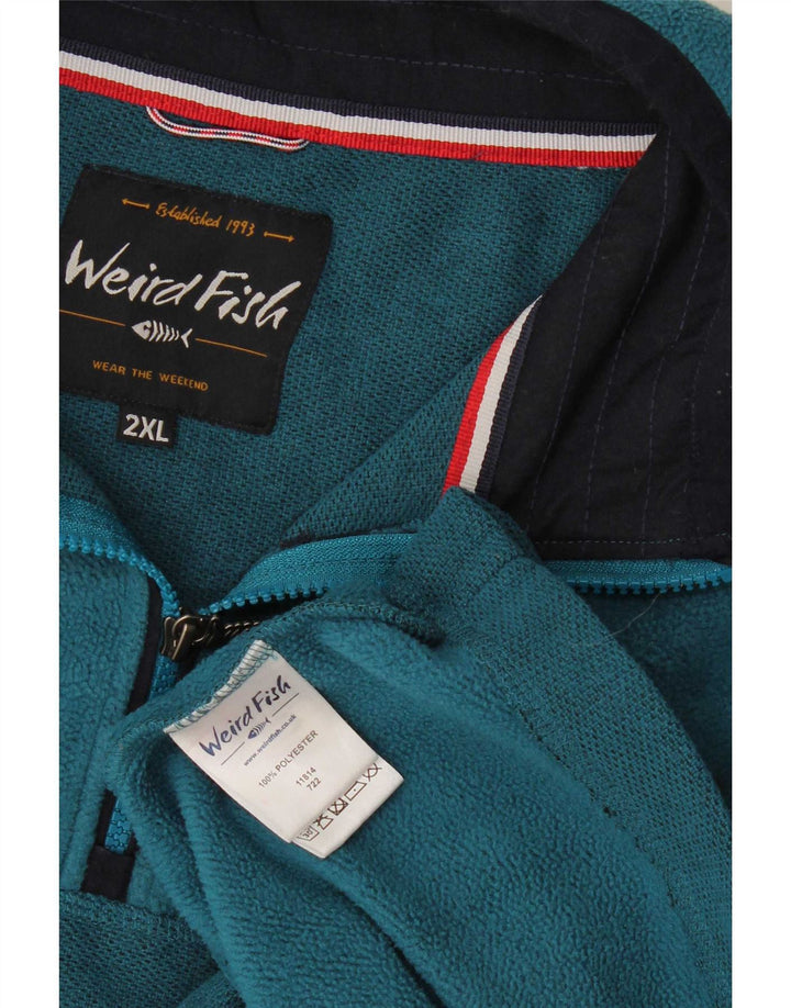 Weird Fish Herre Fleece Jumper 2XL Blå Polyester