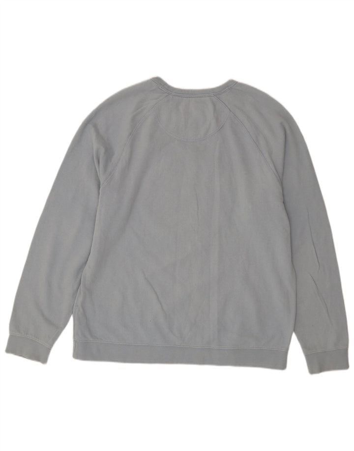 Fat Face Herre Grafisk Sweatshirt Jumper Medium Blå Bomuld