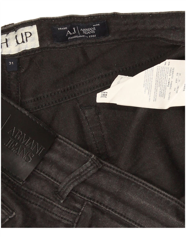 Armani Dame denim Shorts W31 Medium Sort Bomuld