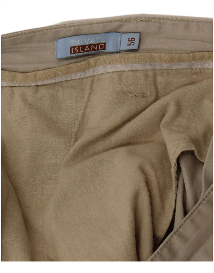 VINTAGE Herre Cargo Shorts IT 56 3XL W40 Beige